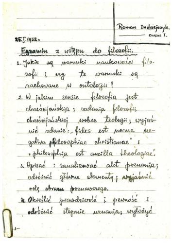 Egzamin ze wstępu do filozofii (1)